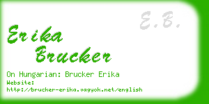 erika brucker business card
